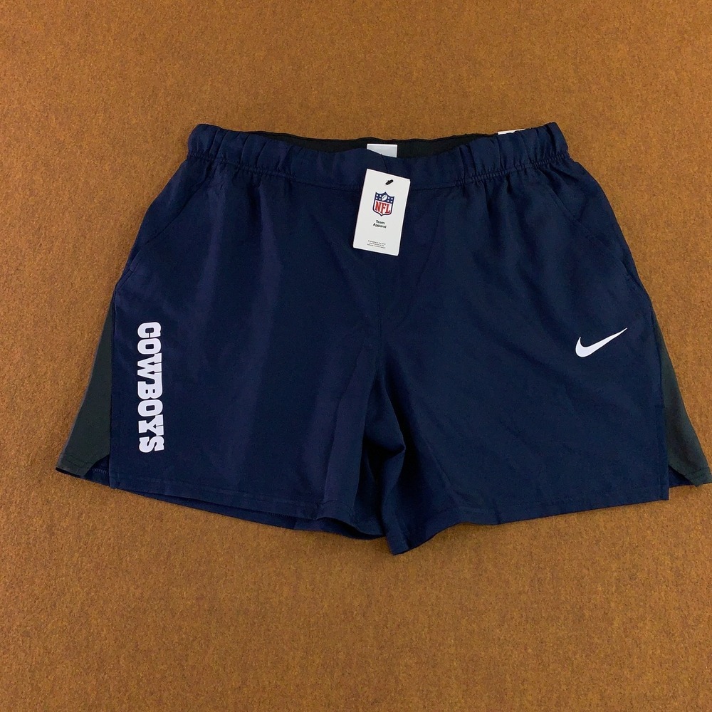 Dallas Cowboys Nike Dri Fit Mens XXL Blue 7" Inseam Victory Woven Shorts NWT